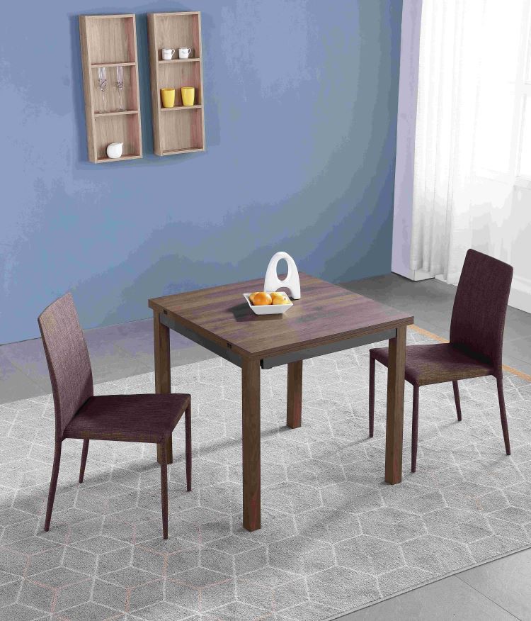 Taula de menjador quadrada extensible de MDF